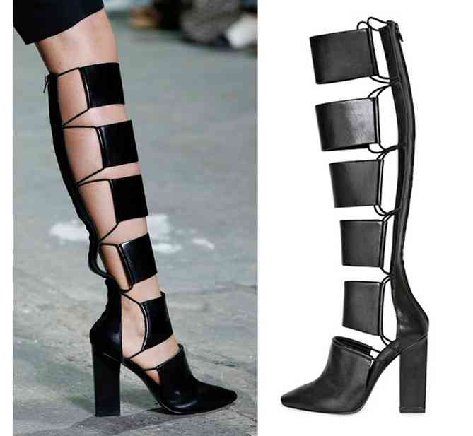 sandale gladiator cu toc