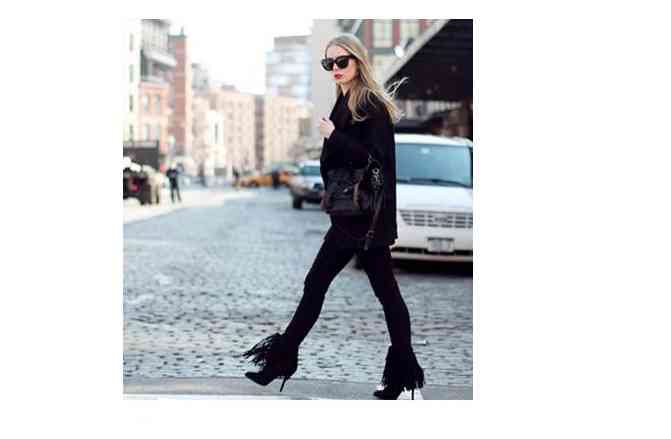 cizme franjuri negre