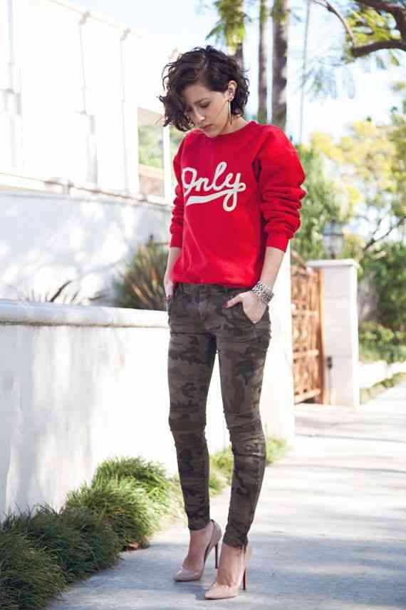 pantaloni camuflaj