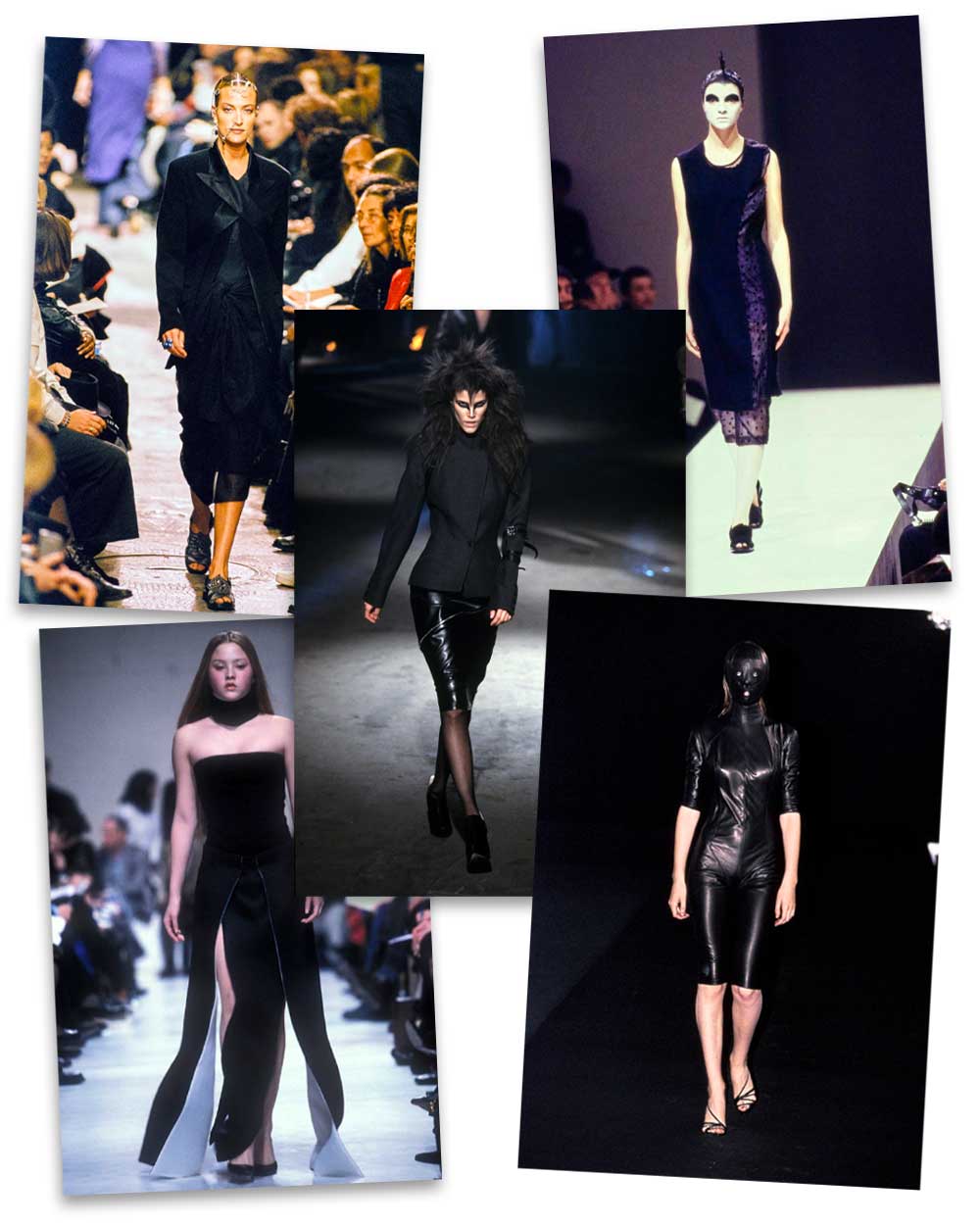 Stil gotic la prezentarea de moda si pe piste in anii 90