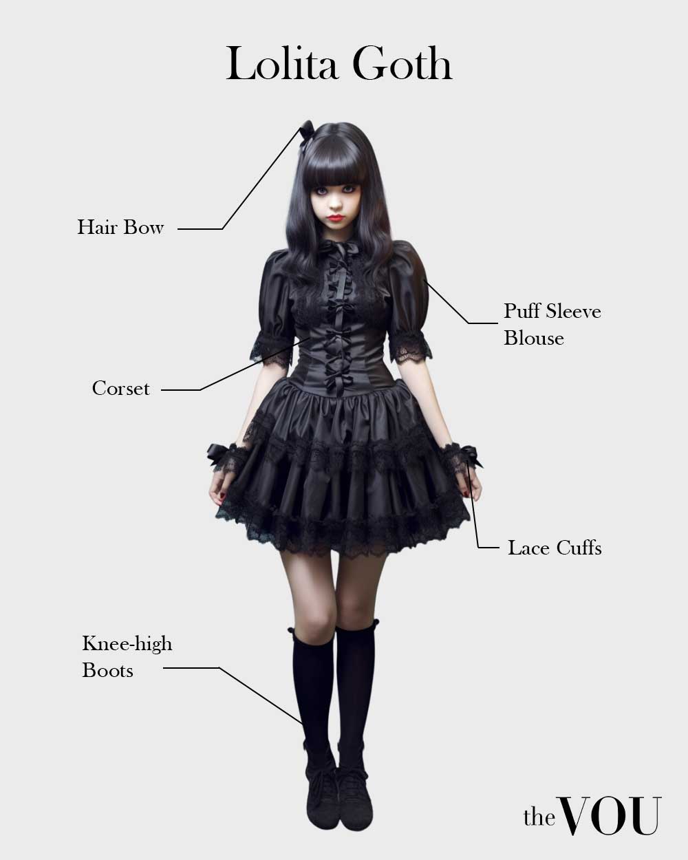 idei de tinute goth lolita